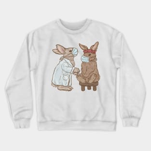 Vaccination Rabbits Crewneck Sweatshirt